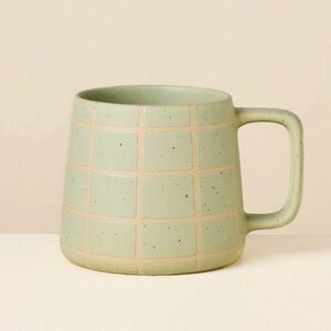 13 fl oz Stoneware Coffee Mug Green - Hearth & Hand™ with Magnolia